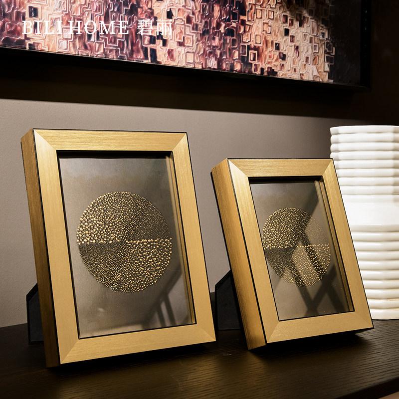 originality Light extravagance golden wire drawing Photo frame Photo combination manual customized Punch holes Swing sets Wedding dress Photoframe 67in the Home accessories , Frame/Frames  category - from Buy2taobao.com to provide professional Taobao agent buy service