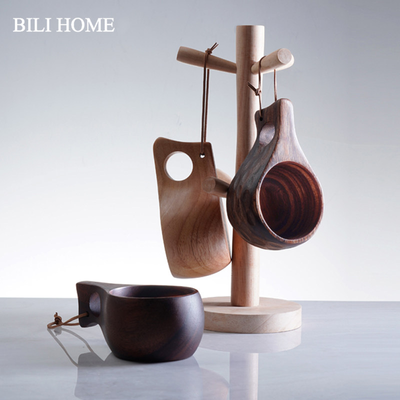 日式茶杯木质古风茶道杯子户外露营防摔杯相思木水杯实木杯咖啡杯