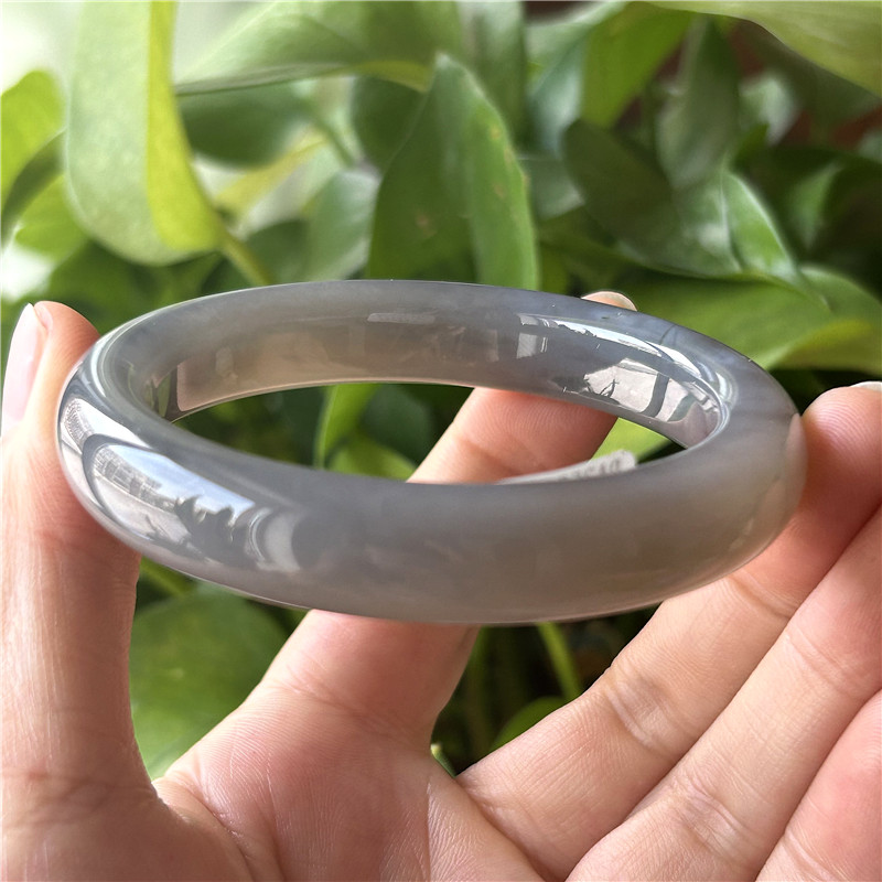 天然和田玉烟紫手镯多款合集玉石手镯玉石镯子正品A货和田玉手镯