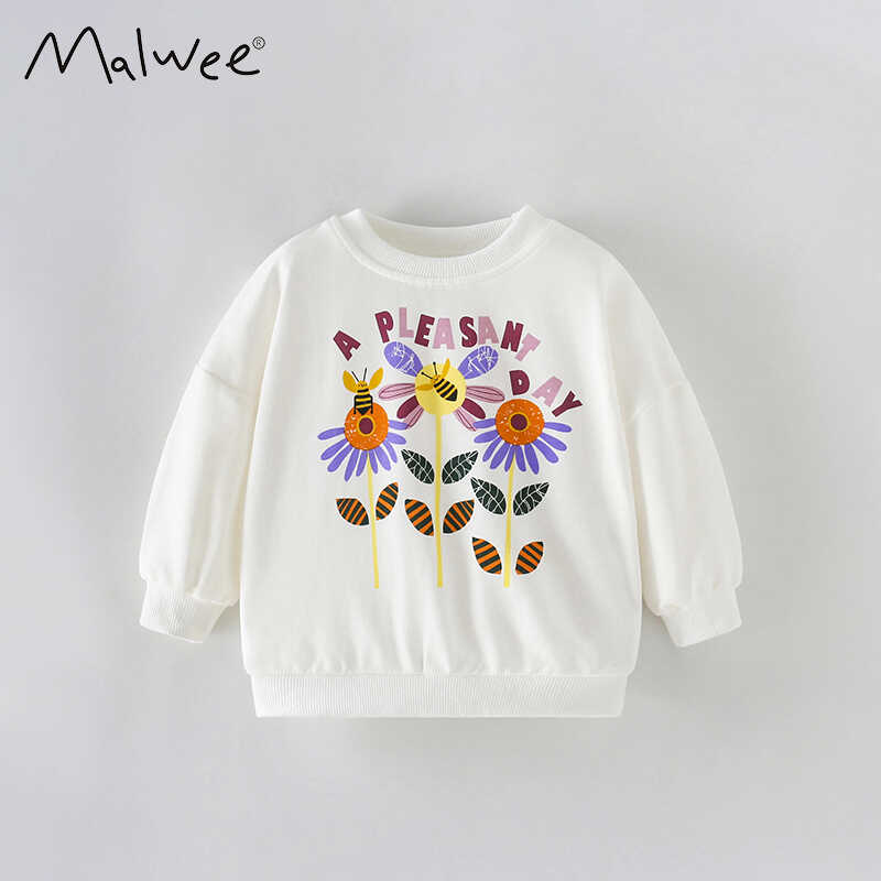 女童卫衣洋气秋季圆领2024新款