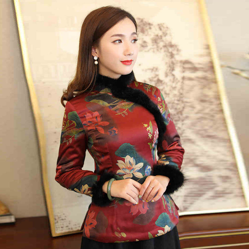 中式旗袍上衣袄复古中国风唐装