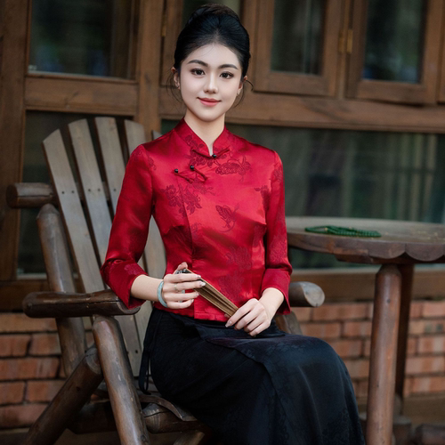 西双版纳傣族服装女泼水节衣服茶服工作服定制夏季曼宰新