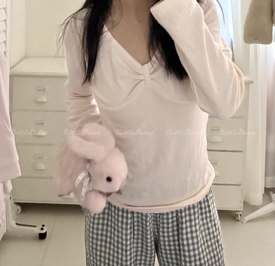 （BottleBunny）可爱又性感蝴蝶结上衣