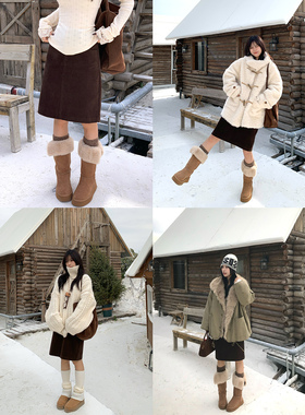 Adan复古灯芯绒中裙秋冬韩系高腰显瘦百搭休闲中长款A字半身裙女