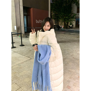 Adan超大被子长款 韩系宽松保暖慵懒休闲保暖棉服外套 羽绒服女冬季