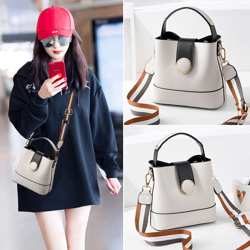 小包包女包2020新款质感潮百搭时尚气质单肩斜挎少女大容量水桶包
