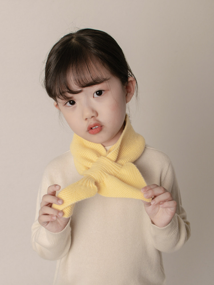 [100% 캐시미어] 스카프 가을 겨울 스카프 한국 스타일 소녀 스카프  단색 나비 스카프 울