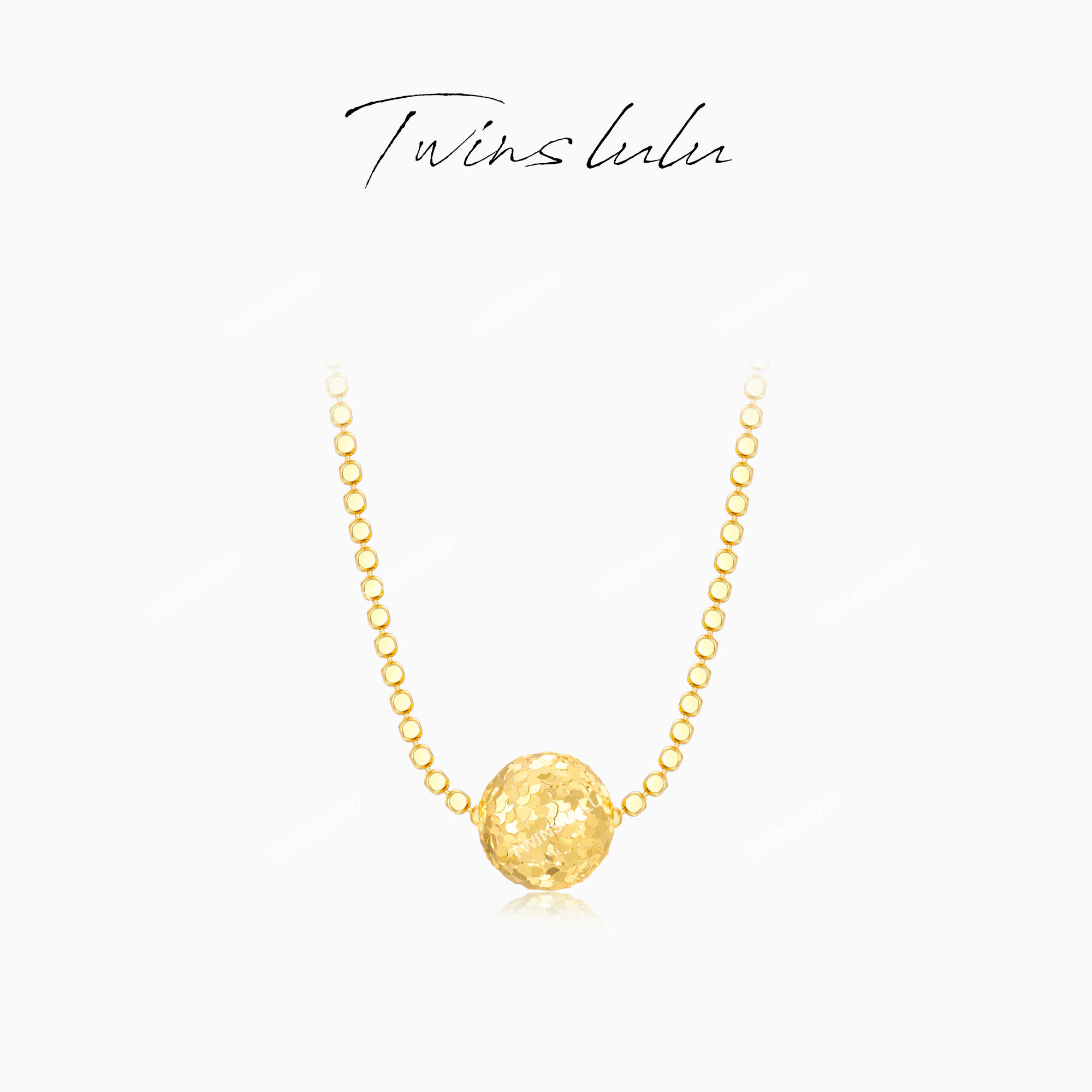 TWINS LULU精致简约小众百搭碎冰冰圆球项链TSJ8972,饰品/流行首饰/时尚饰品新,项链,淘宝优惠券,粉丝福利购,淘宝优惠卷