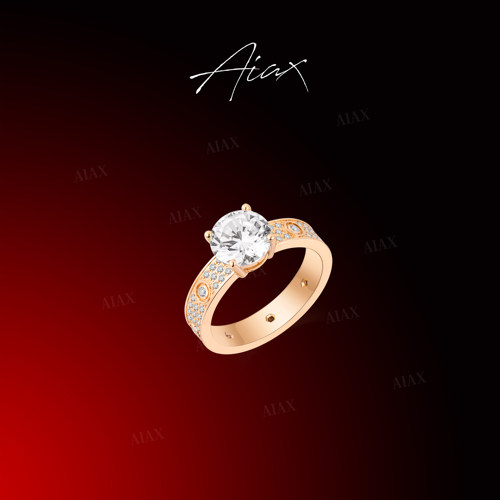 TWINSLULU极简单钻鸽子蛋戒指