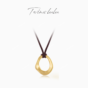 小众设计高级简约椭圆形项链TSJ7721 凝结环 TWINS LULU
