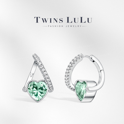 TWINS LULU时尚轻奢小众高级爱心耳环TSL11548
