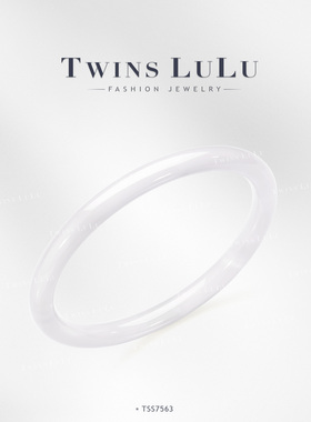 TWINS LULU【月涟】百搭高级简约气质高级感白色手镯TSS756