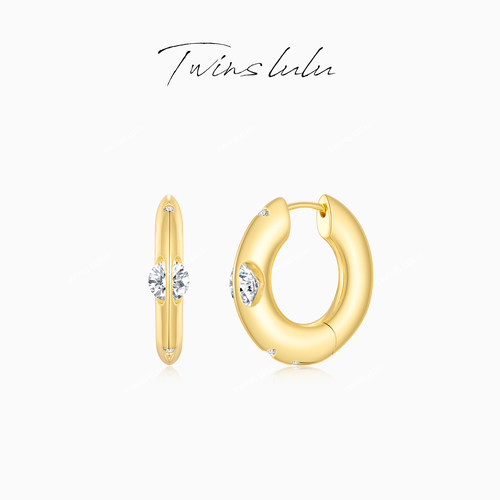 TWINSLULU高级感星环耳环