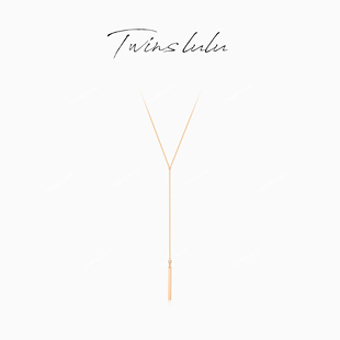 项链TSJ10138 简约几何毛衣链长款 TWINS LULU时尚