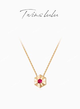 TWINSLULU红色菱花项链