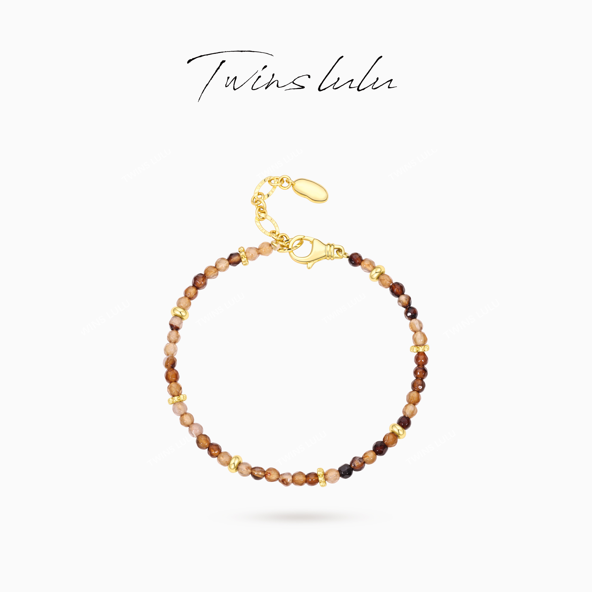 TWINS LULU个性气质氛围感咖啡色珠珠手链TSS6920
