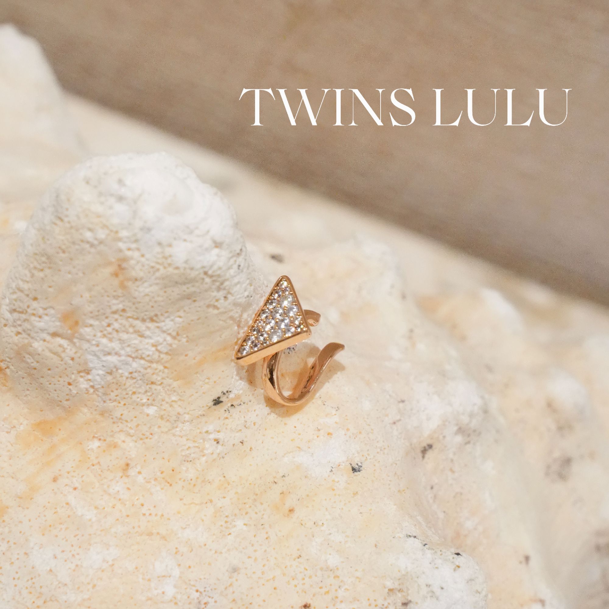 TWINSLULU独特三角形耳骨夹