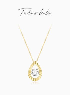 TWINSLULU跳动水滴形闪动项链