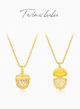 TWINSLULU古法松果珠珠项链