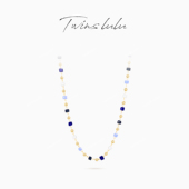 TWINS TSJ7998 LULU多巴胺气质度假风彩色方形项链TSJ7973