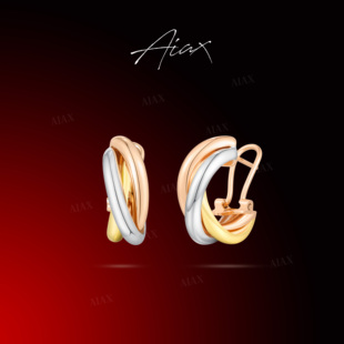 TWINS LULU小众首饰扭结耳环TSL2755情人节礼物