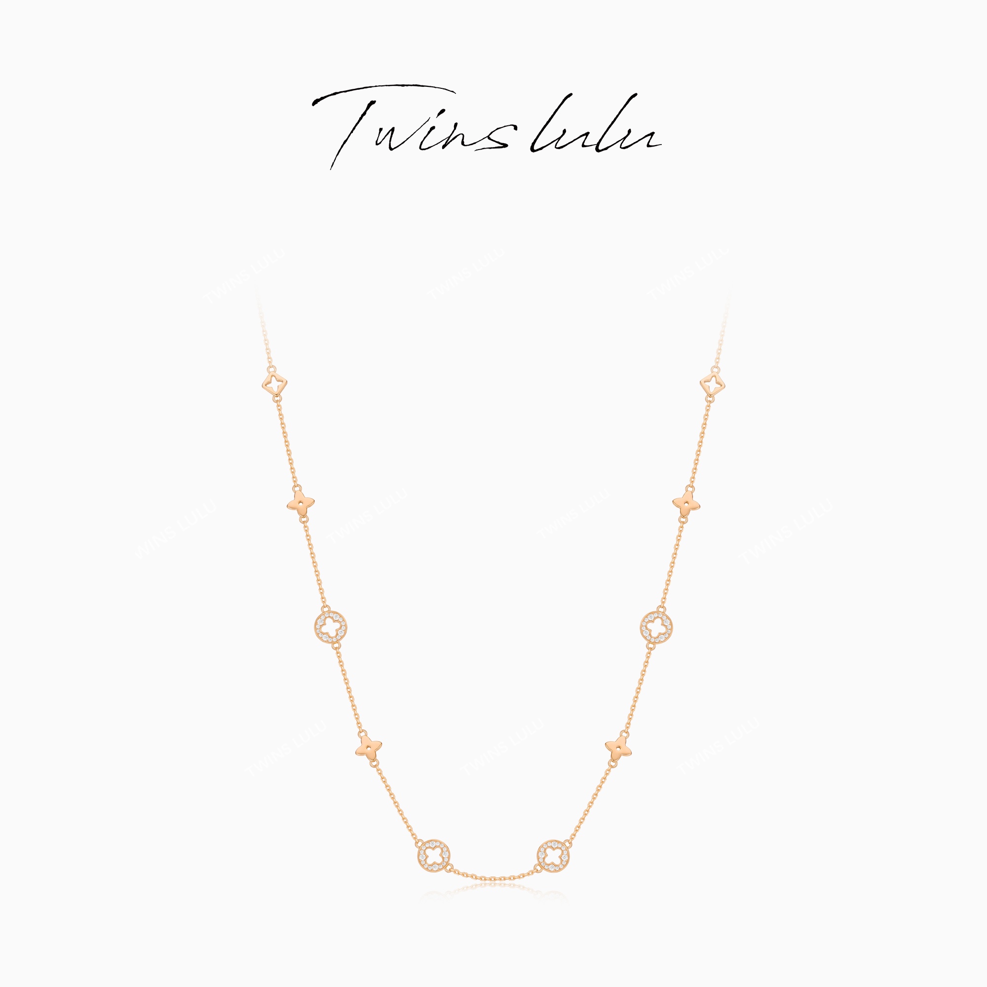 TWINSLULU百搭高级感老花项链