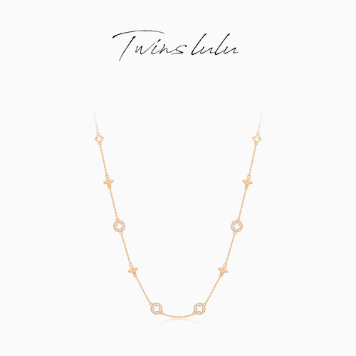 TWINSLULU百搭高级感老花项链