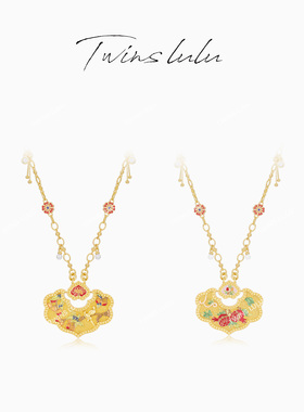 TWINSLULU如意锁项链