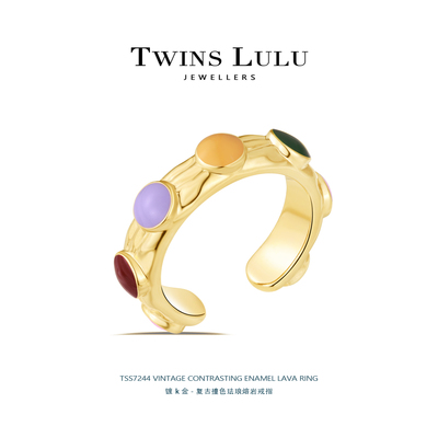 TWINS LULU经典金属设计个性复古轻奢时尚小众戒指520礼物TSS7244