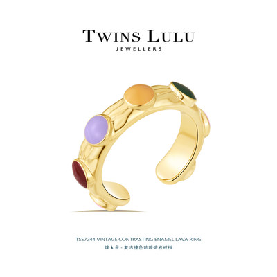 TWINS LULU经典金属设计个性复古轻奢时尚小众戒指520礼物TSS7244