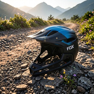 FOX全盔新款青少年速降山地车户外绿道越野自行车骑行头盔比赛男