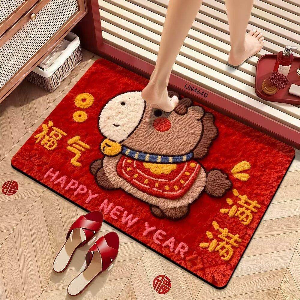 新款马年毛线感二代硅藻泥入户地垫吸水防滑脚垫耐磨浴室门垫地毯,个人护理/保健/按摩器材,其它美发工具,淘宝优惠券,粉丝福利购,淘宝优惠卷
