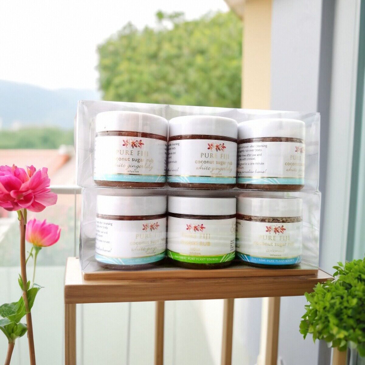 pure fiji斐济身体糖砂膏保湿滋养去角质去死皮sugar rub 60ml*2