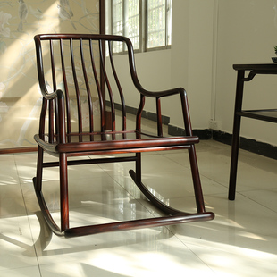 红木摇摇椅东非酸枝躺椅榫卯结构安乐椅