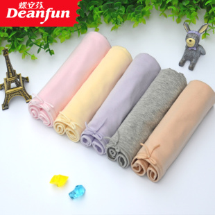 1466女士中高腰弹力莱卡全棉小平角内裤 蝶安芬975 正品 1盒装 包邮