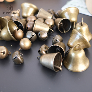 【心悠】端午节金属小铃铛挂件竹编自制手工diy礼品礼盒装饰铃铛