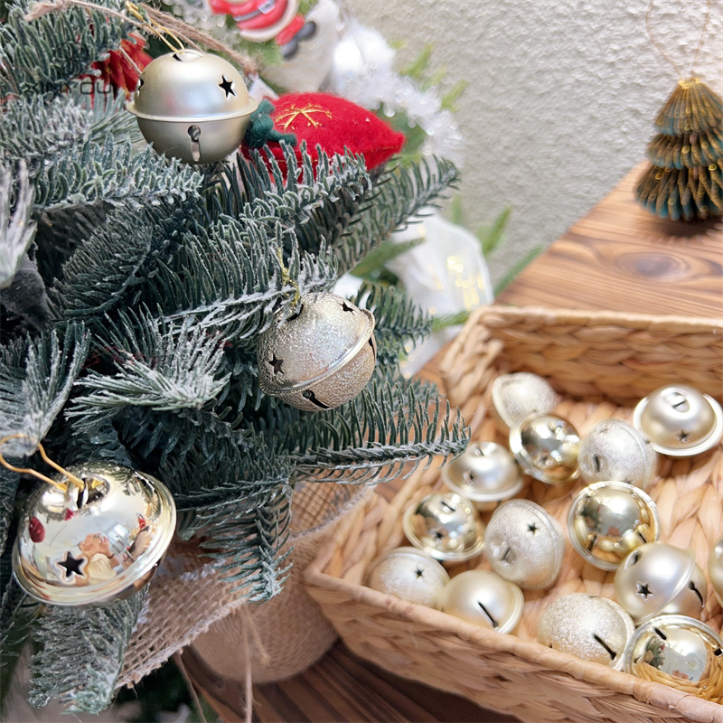 心悠圣诞节4cm香槟系列铃铛挂件