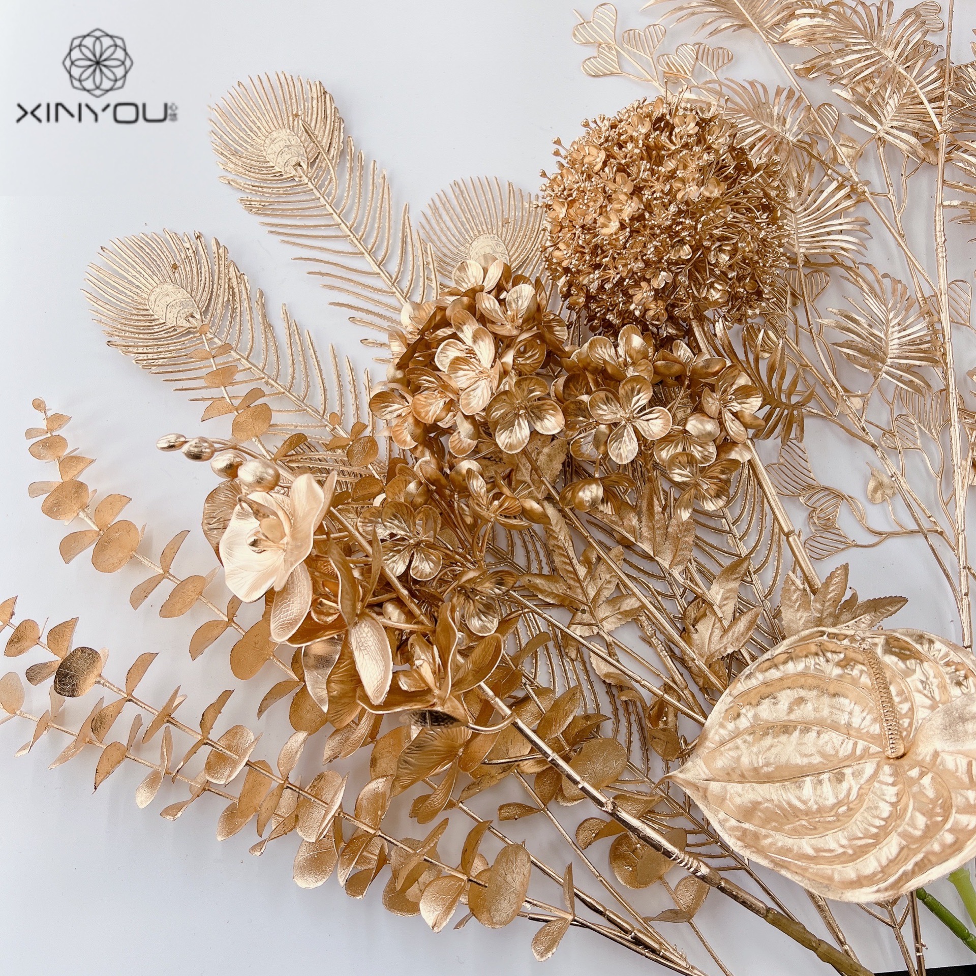 心悠仿真植物尤加利年宵花装饰品