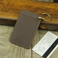 Кожаный латунный мультяшный чехол для проездного и картхолдер