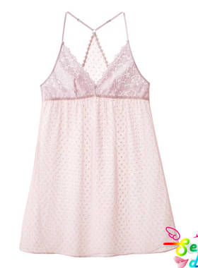 6IXTY8IGHT专柜正品 夏季花瓣蕾丝迷人性感吊带睡裙连衣裙HW08598