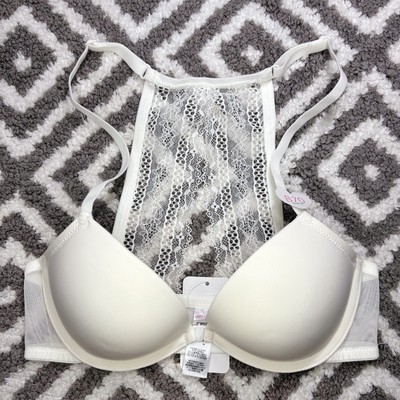 蕾丝美背丝滑聚拢前扣内衣文胸