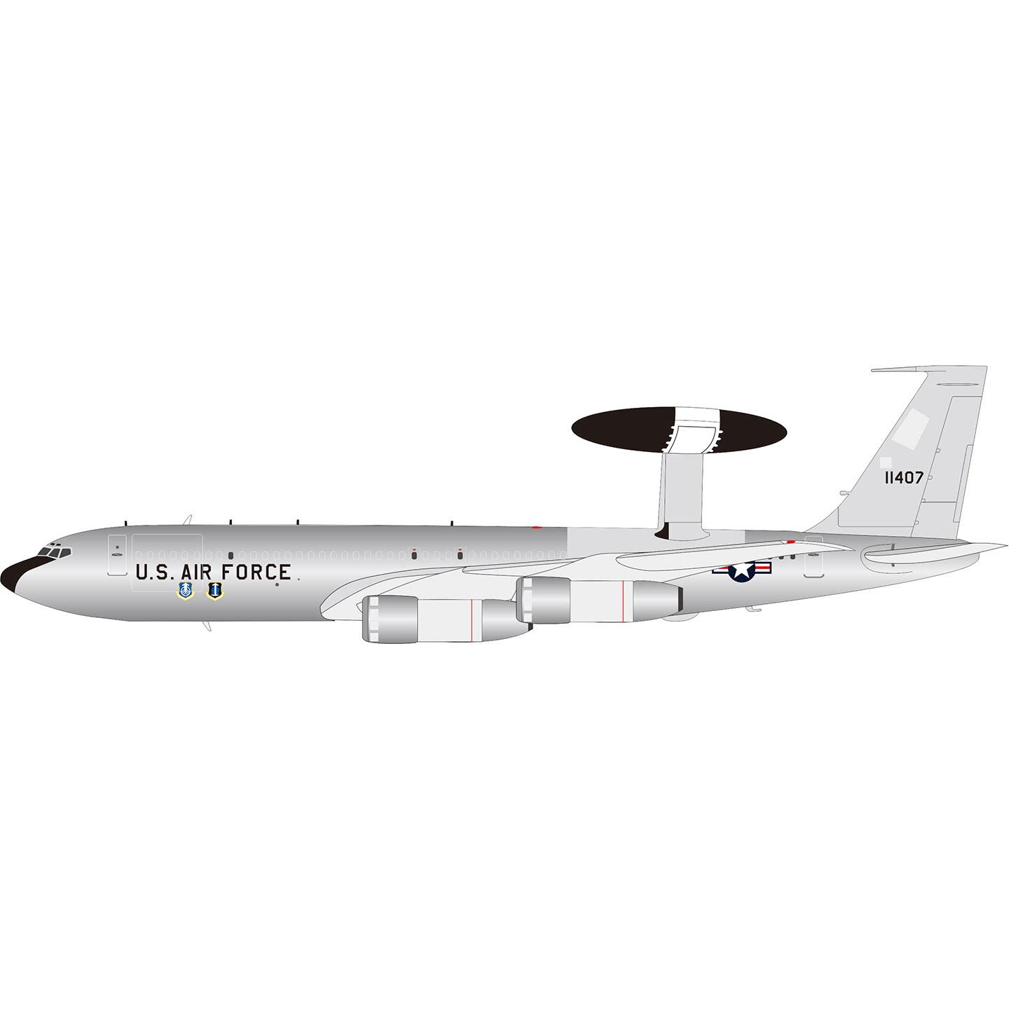 美国空军E-3望楼预警机合金