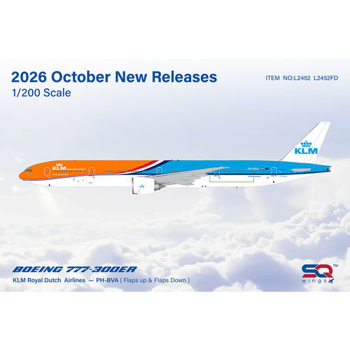 KLM荷兰航空波音B777合金模型