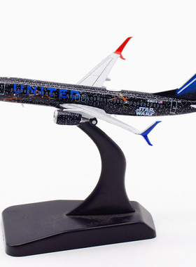 JC Wings 1:400 飞机模型 合金 联合航空 B737-800 N36272 星战