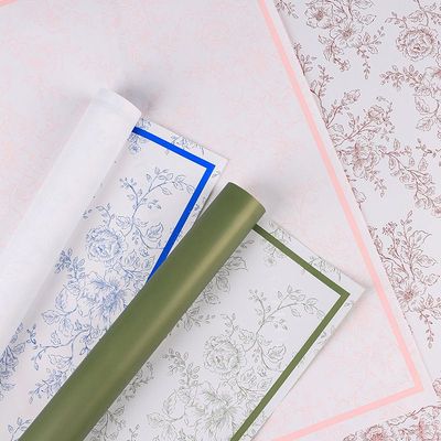 简约花卉包装纸花店材料防水纸批