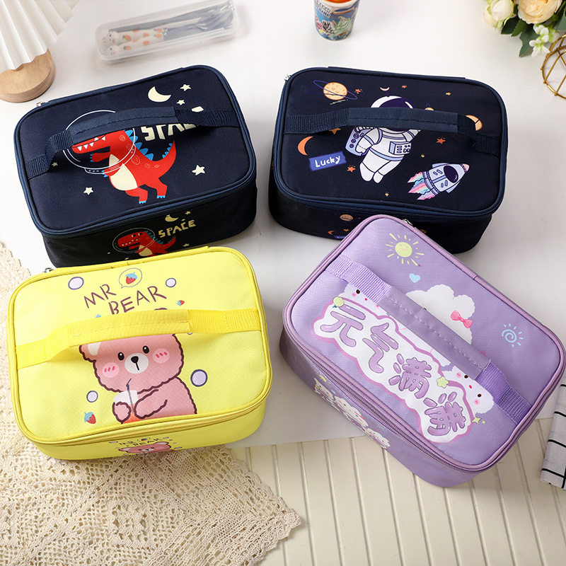 卡通保温袋便当包饭盒袋手提包学生带饭包午餐包铝箔长方形饭袋,收纳整理,饭盒袋,淘宝优惠券,粉丝福利购,淘宝优惠卷