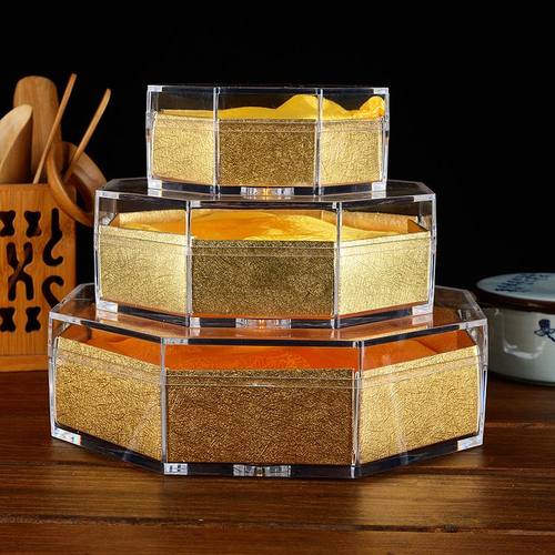 新款带锁扣塑料八角盒燕窝虫草海