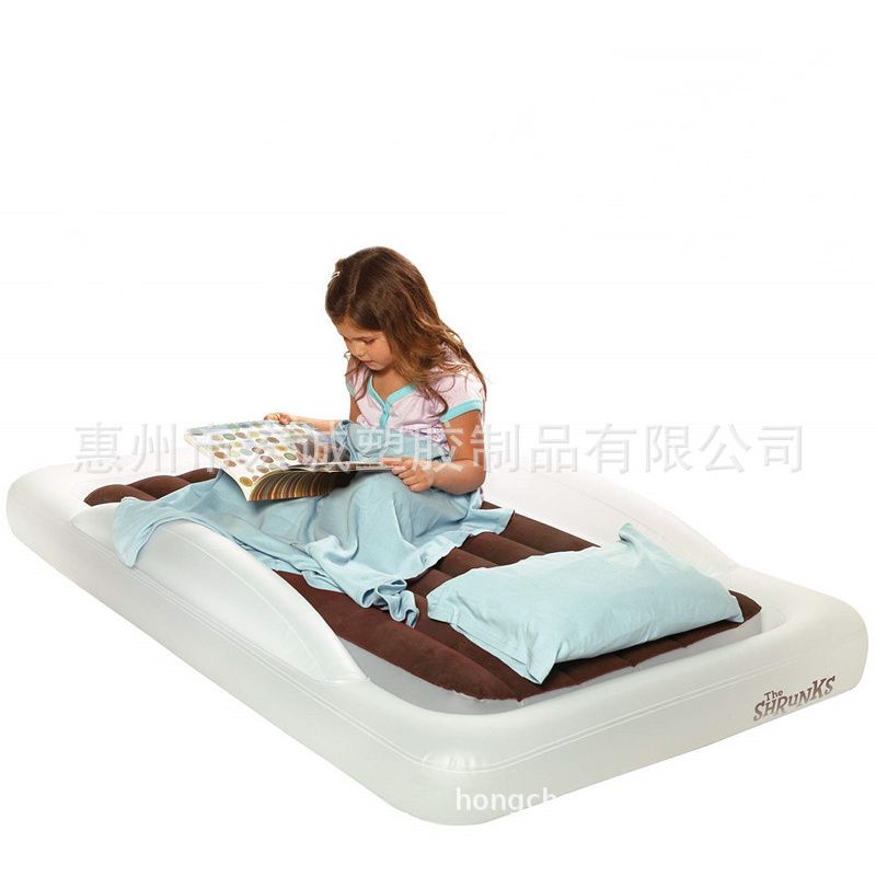 热卖儿童充气床 可拆卸旅行充气床垫 防护儿童床垫床垫