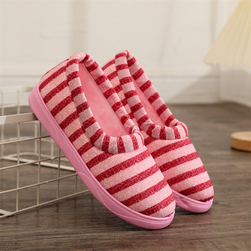 防滑居家防滑包跟棉鞋简约棉拖鞋