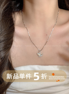 银杏项链~精致小众设计感2026夏季新款锁骨链新中式复古配饰颈链A